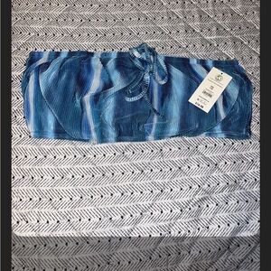 Blue Striped halter top